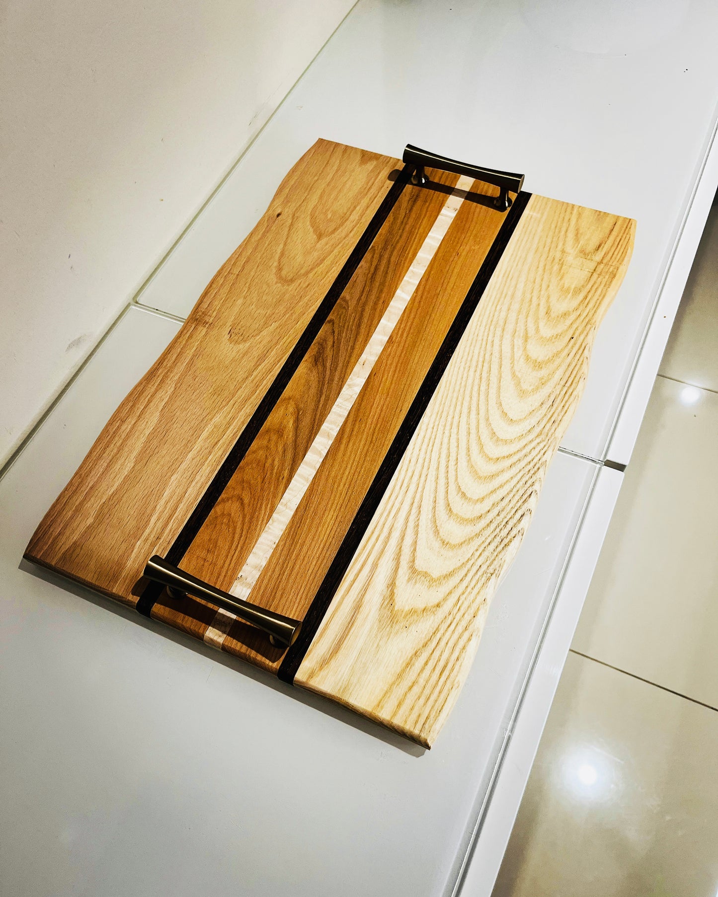 Cheese and Charcuterie Board (with handles) 17.5” x 12” x 5/8”