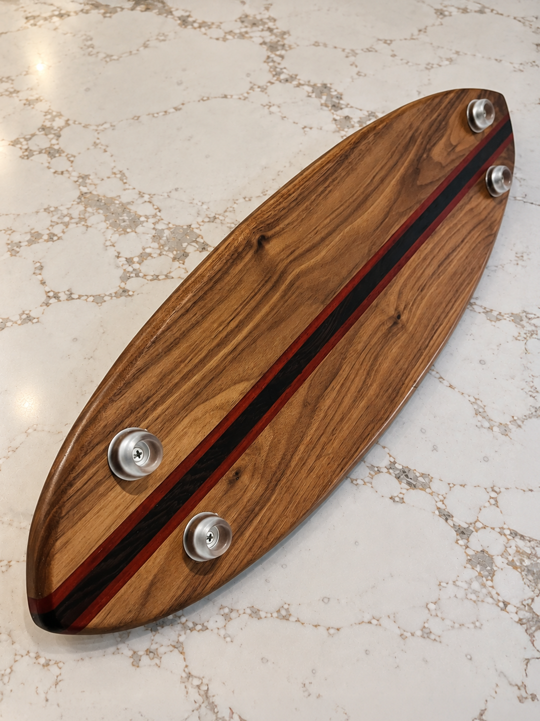 Walnut Charcuterie Surfboard with Two Handles