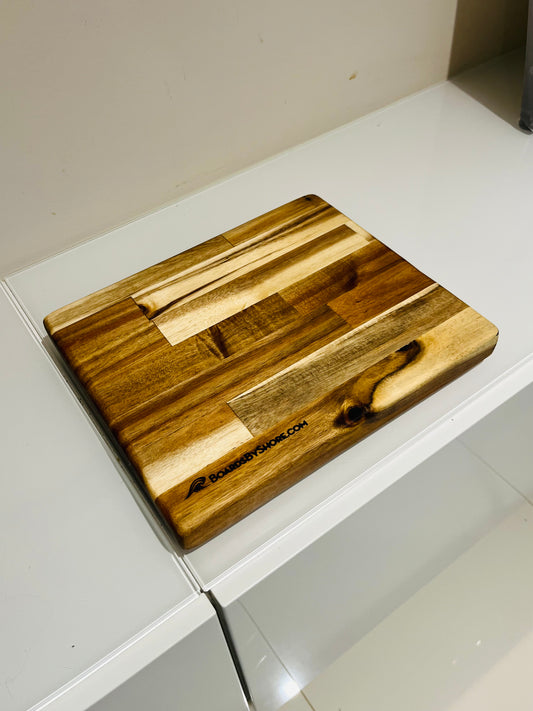 Small Acacia Butcher Block Board 11.5”x 10”x 1.125”