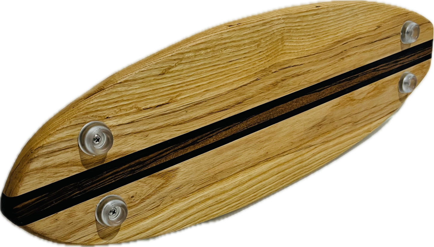 Ash Charcuterie SurfBoard 23" x 8" x 7/8" [Nose & Tail Dock Cleat Handles]