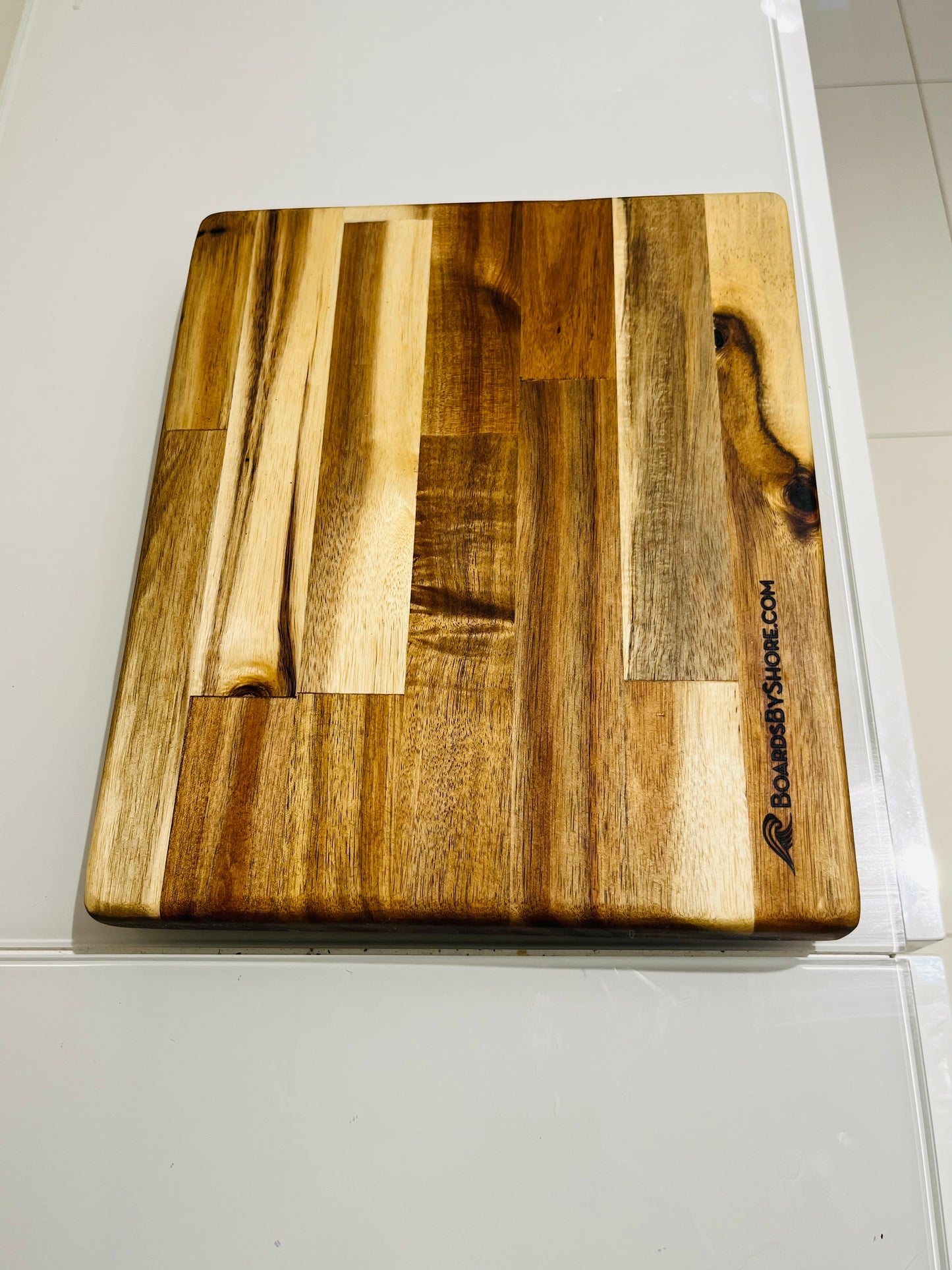 Small Acacia Butcher Block Board 11.5”x 10”x 1.125”