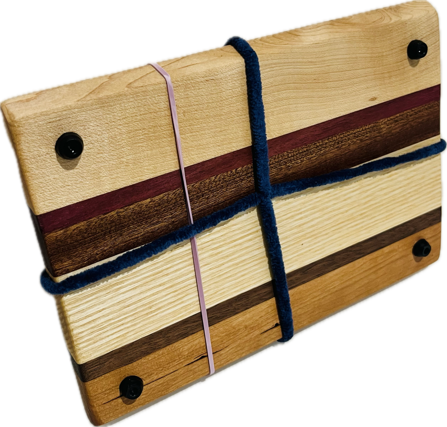 Cheese/Charcuterie/Sushi Mini Board #002 maple/purpleheart/walnut/cherry 9.5” x 7” x 3/4”