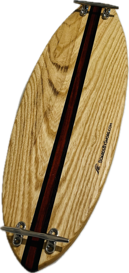 Ash Charcuterie SurfBoard 23" x 8" x 7/8" [Nose & Tail Dock Cleat Handles]