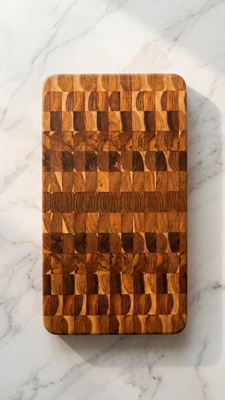 XL Thick Teak End Grain Board 23.75”x 14” x 1.625”