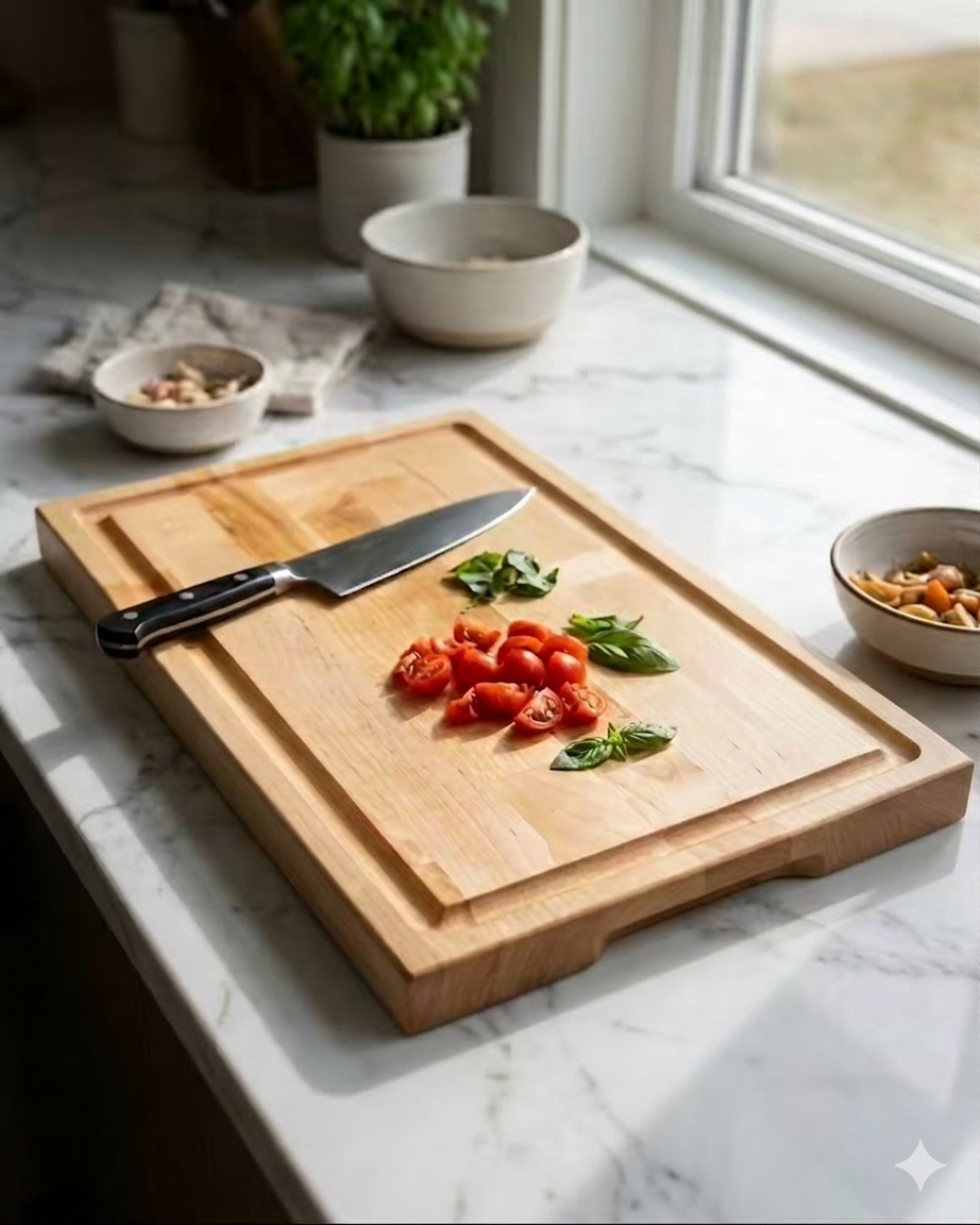 XL Butcher Block Board 23.75”x 12.5”x 1.5”