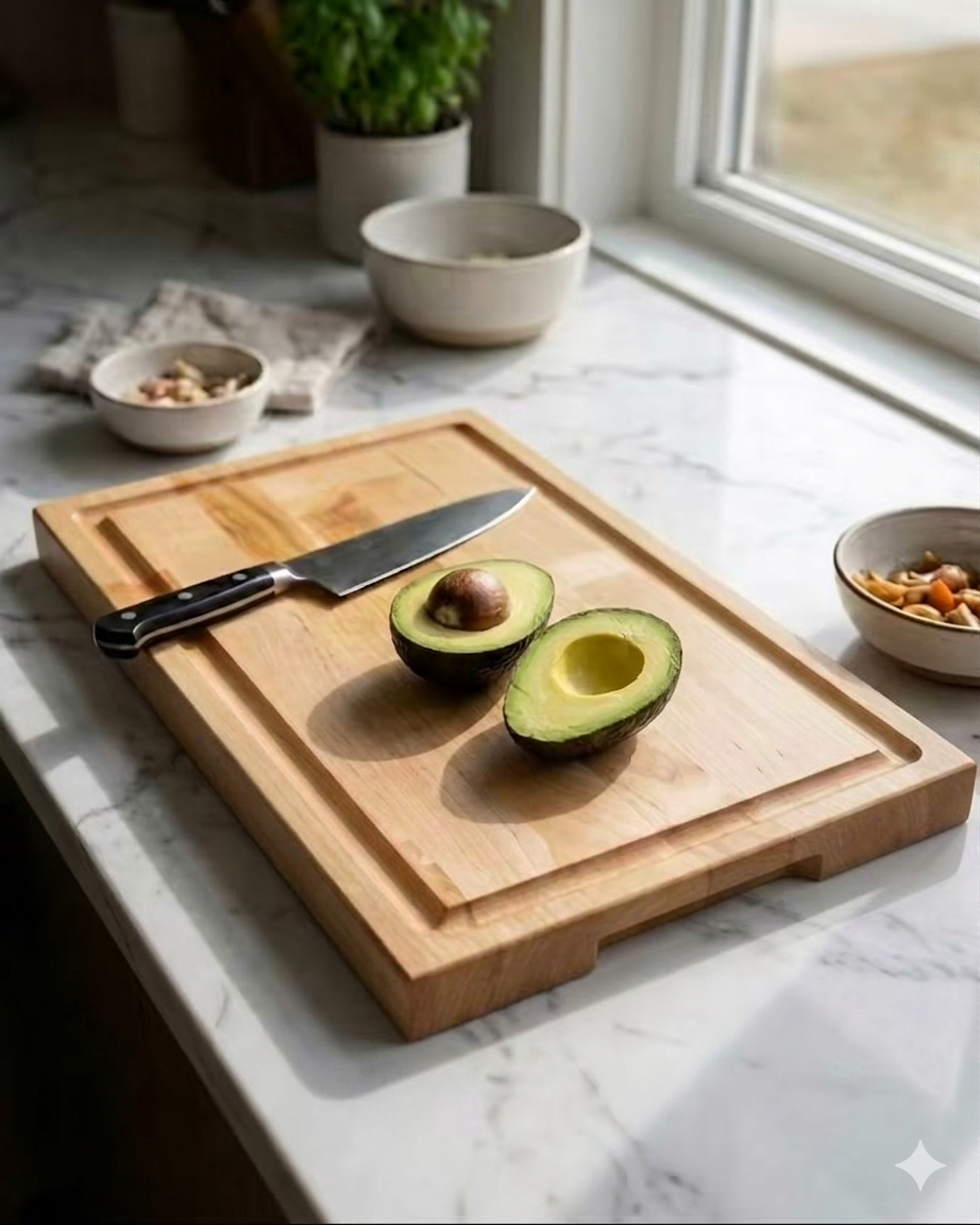 XL Butcher Block Board 23.75”x 12.5”x 1.5”