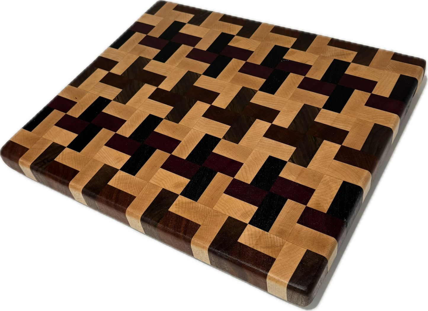 End grain Tetris board Maple/Purpleheart/sapele/walnut/wenge 14.5”x 12.25”x 1.25”