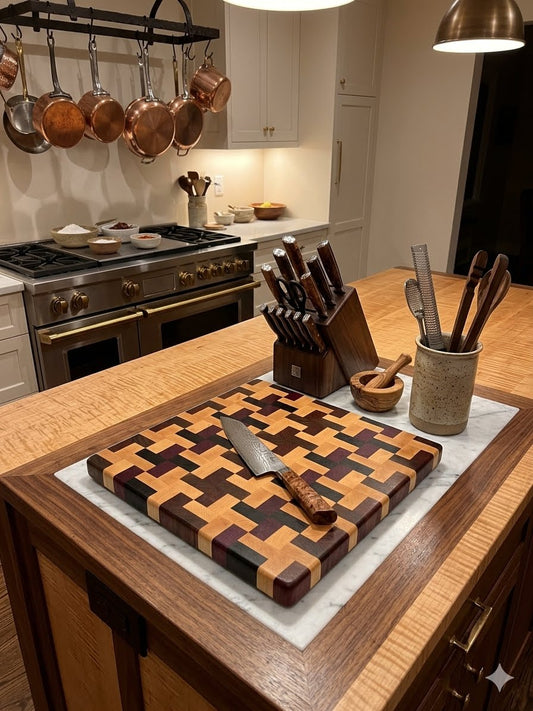 End grain Tetris board Maple/Purpleheart/sapele/walnut/wenge 14.5”x 12.25”x 1.25”