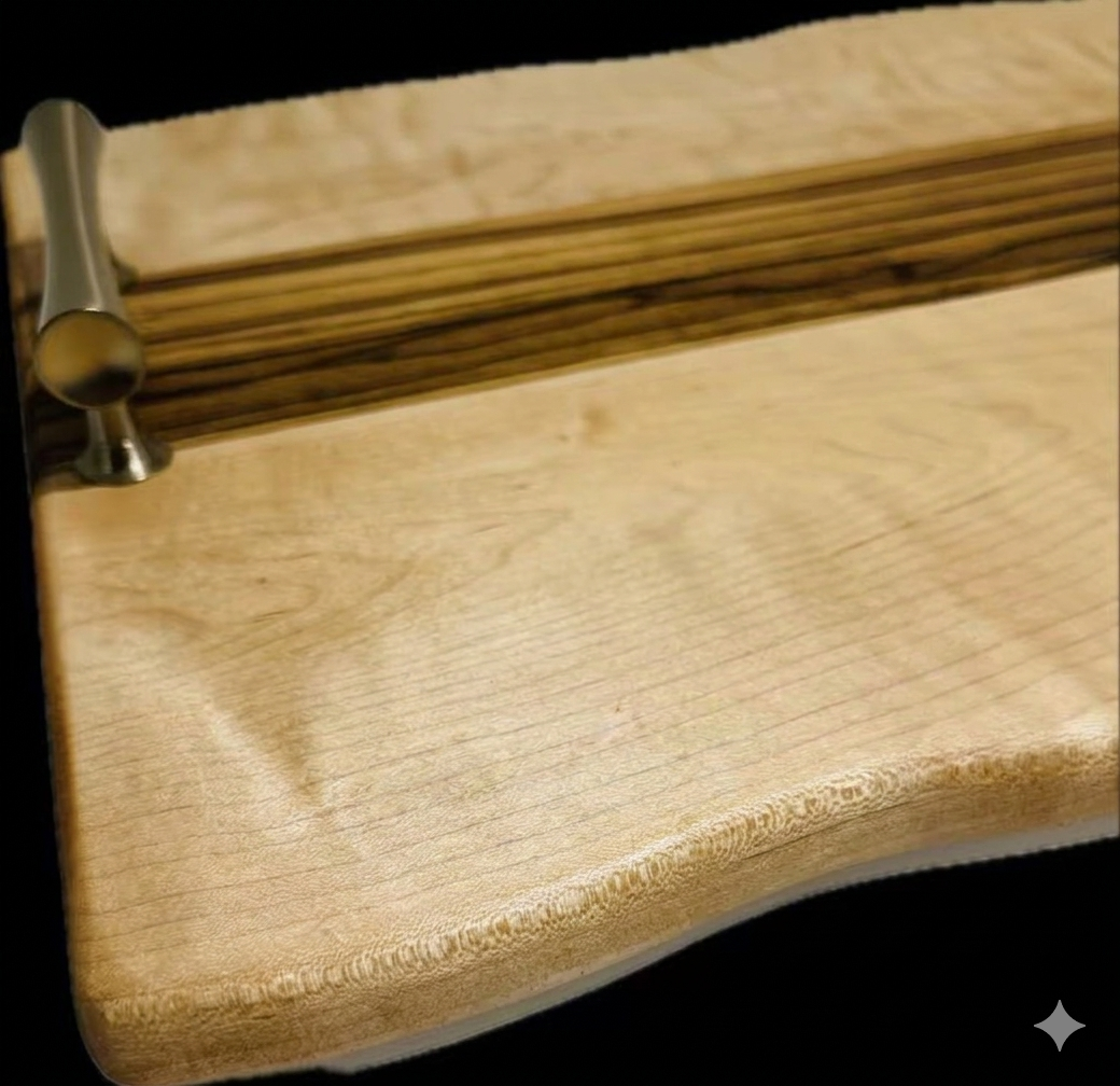 Cheese and Charcuterie Board (with handles) 17.25″ x 12” x 5/8”