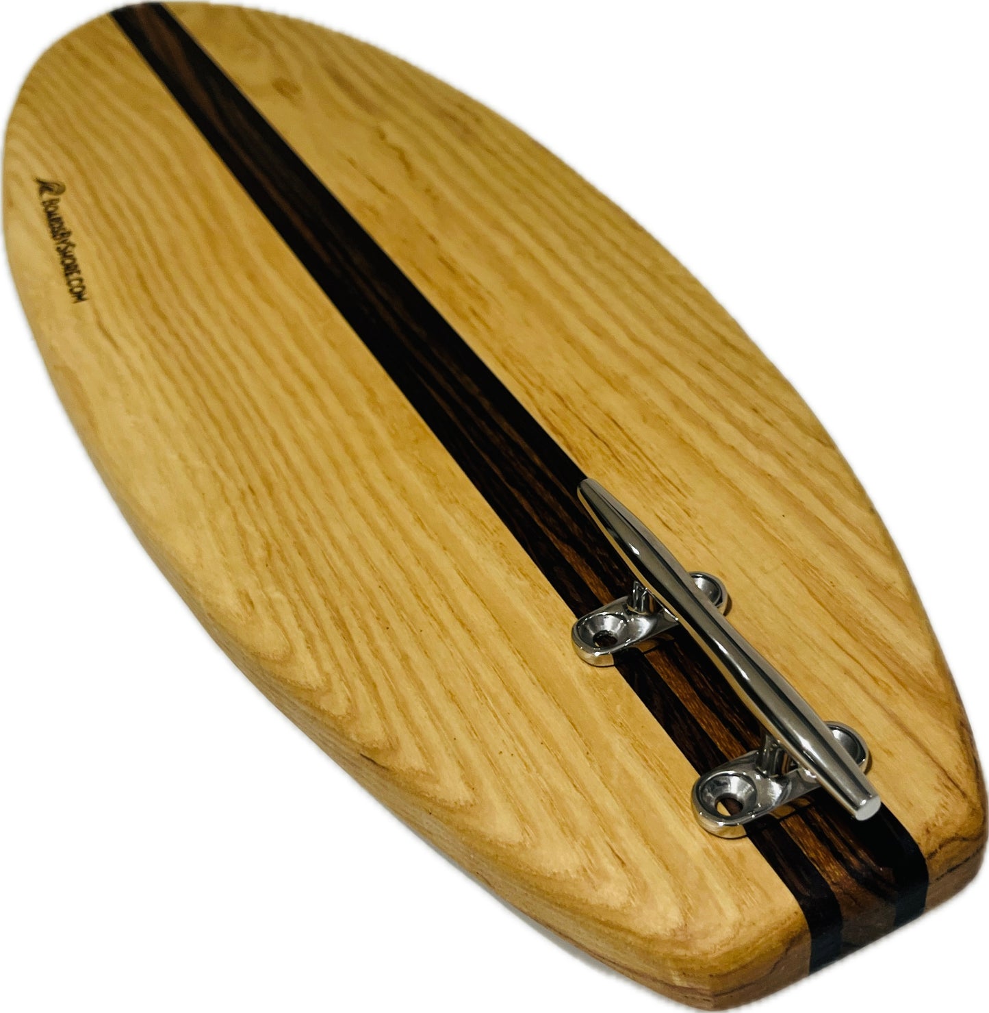 Ash Charcuterie SurfBoard 23" x 8" x 7/8" [Surf-Fin positioned Dock Cleat Handle]