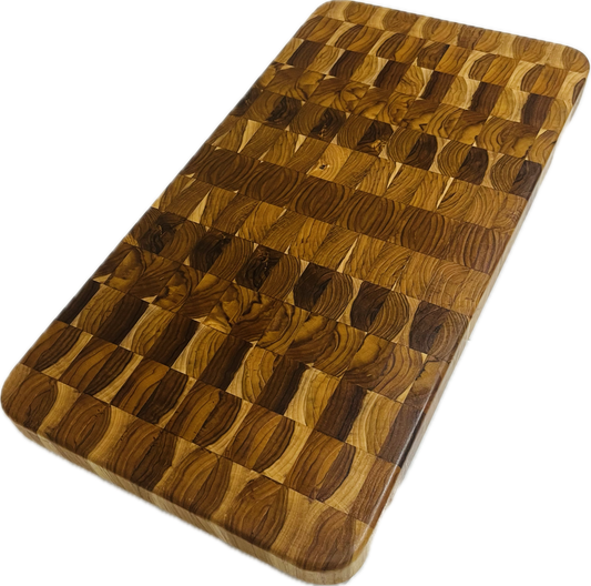 XL Thick Teak End Grain Board 23.75”x 12.5” x 1.625”