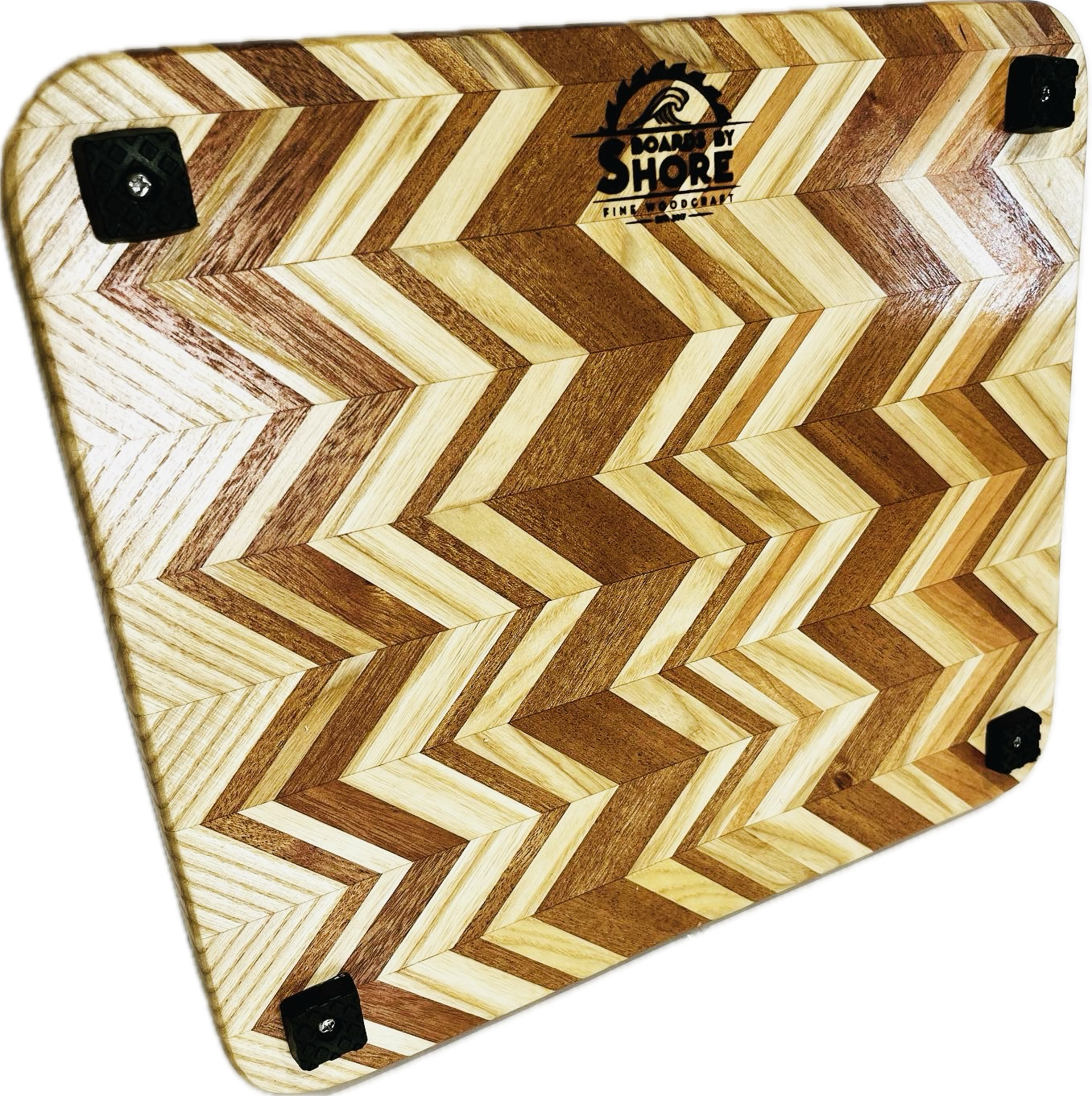 Chevron Board ash/sapele/cherry/beech 13”x 11.5” x1.25”