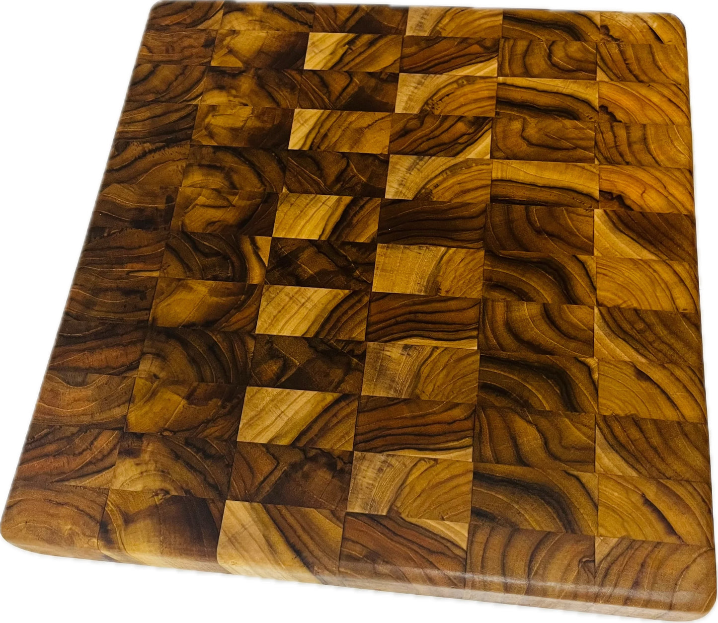 Thick Teak End Grain Board 12.5”x 11.75” x 1.625”