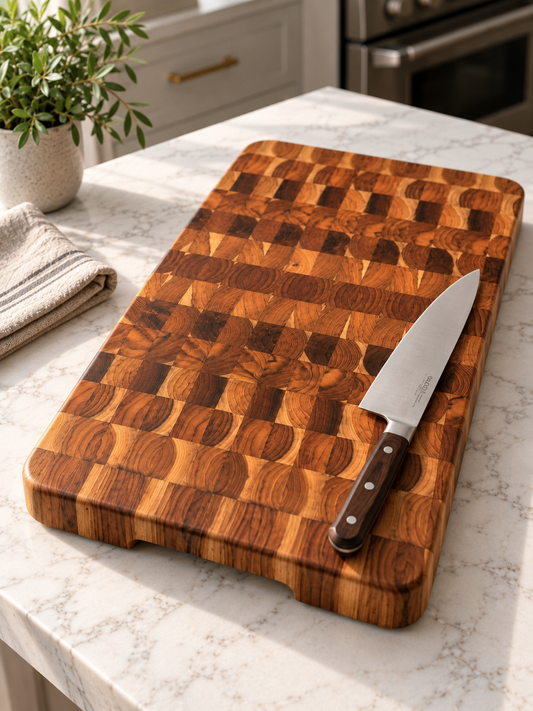 Extra Large Teak End Grain Board