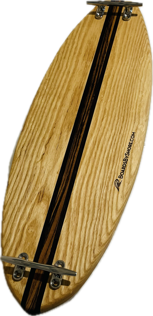 Ash Charcuterie SurfBoard 23" x 8" x 7/8" [Nose & Tail Dock Cleat Handles]